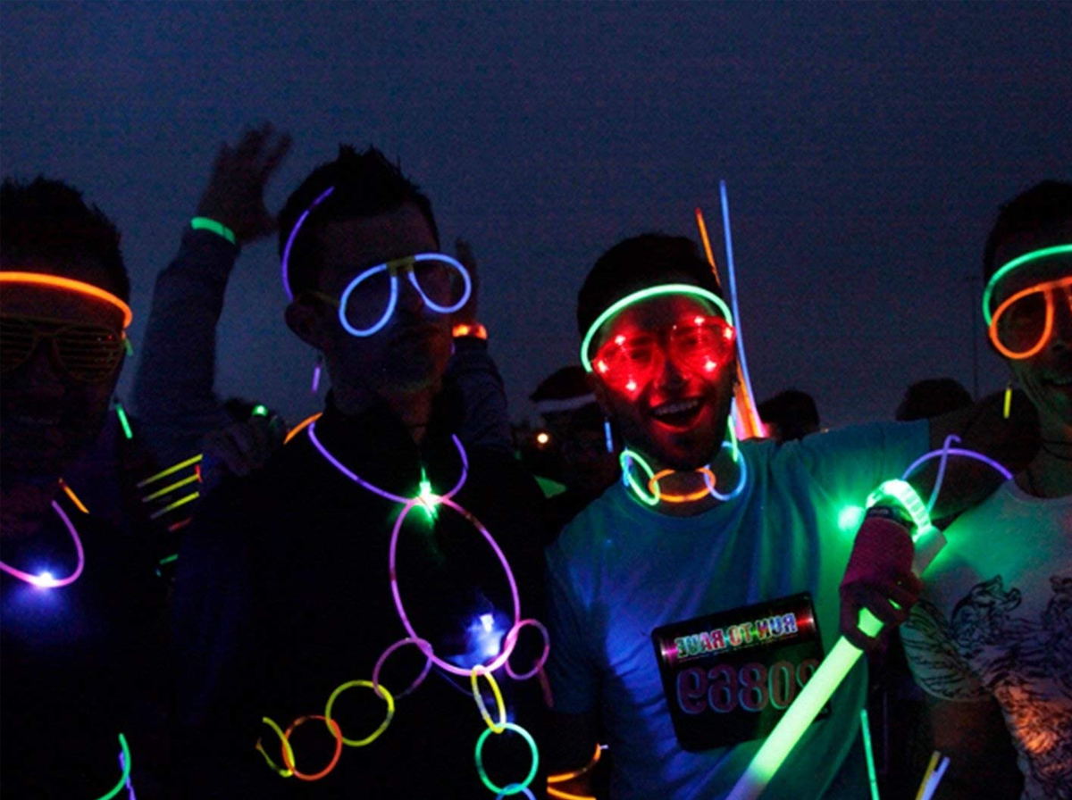 Glow party golden